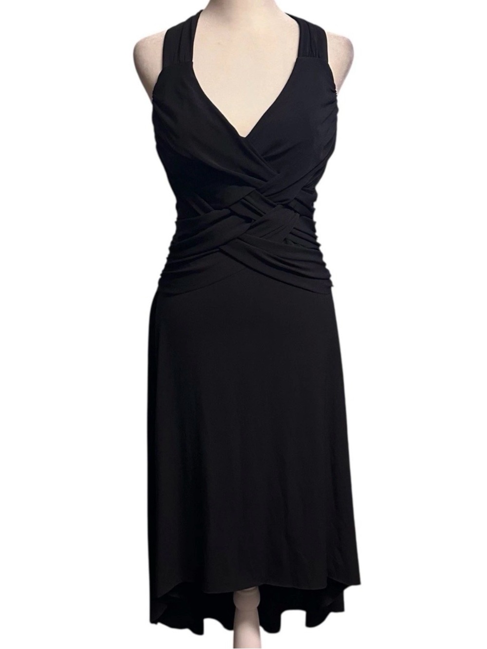 Connected Apparel Y2K Witchy Whimsygoth Stretch Halter Top Low Dress Sz 10 E14